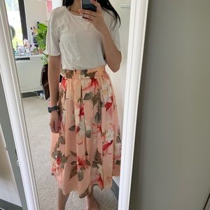 Zara floral print maxi dress